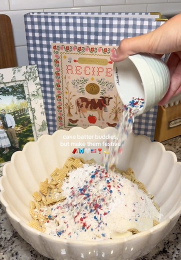 Cake Batter Buddies: Festive Muddy Buddies Recipe