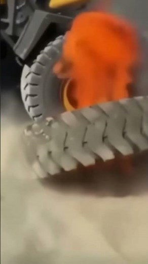 Split rim tyre explosion