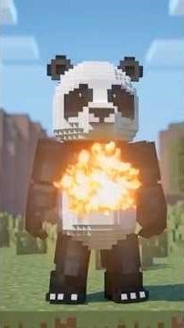 Minecraft panda exploding #minecraft #brainrot #panda #funny