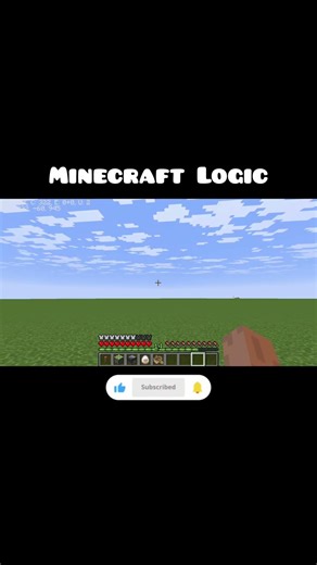 Minecraft logic #minecraft #gaming #shorts
