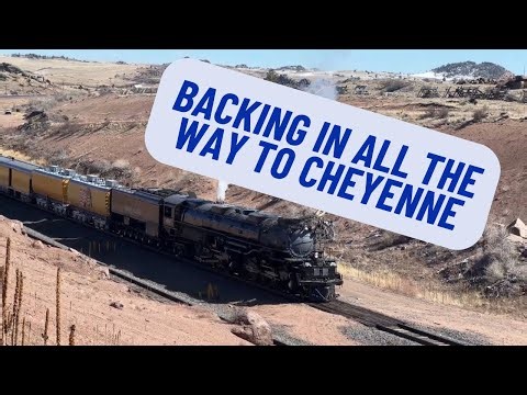 BACKING DOWN THE Hill — Big Boy 4014 Reverses Over Sherman Hill to Cheyenne