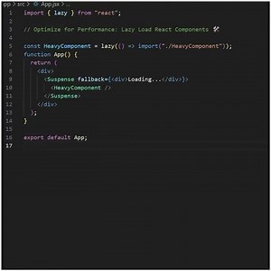 Load Heavy React Components Efficiently | Performance Optimization Tip