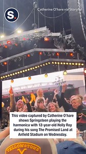 26K views · 780 reactions | Bruce Springsteen gifted his instrument to a girl playing along in the crowd! | storyful | Facebook