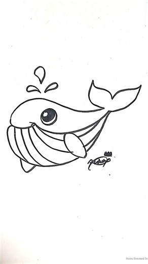 whale 🐳 🐋 drawing by 👾👽 alien #easy #drawing #million