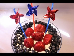 4th of July Red White & Blue Trifle