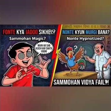 Hypnosis Gone Wrong!😳 Sammohan Magic Fail🤯#nontefonte #funny #fyp #cartoon #reelsindia