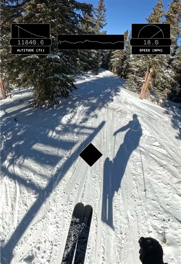 The Grizz at Keystone off The Outback. Some spots were soft, other places a bit thin. Still an excellent long glade run. #keystone #skiing #colorado #gopro #epicpass