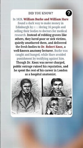 The Butchers Of Edinburgh: Burke & Hare 🩸🔬