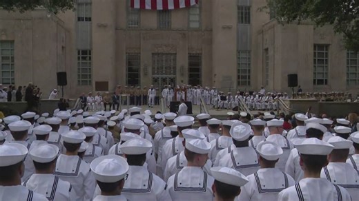 A historic sight in Houston as Fleet Week gets underway for the first time