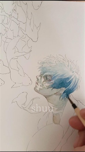 金魚 #shuu #制作過程 #メイキング