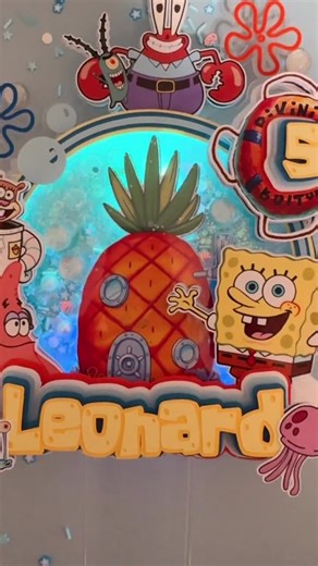 Spongebob Cake Topper for Kids | Birthday Cake Decoration With Shaker & Lights | Party Supplies, Fun Cartoon Cake Accessory - Etsy