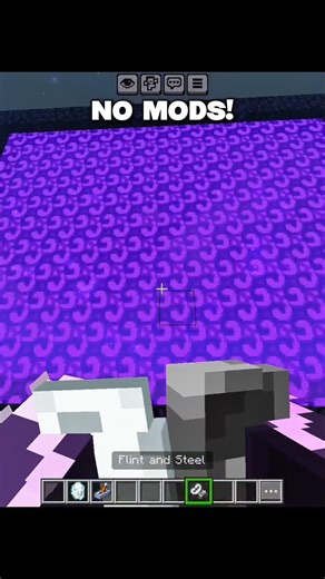 Minecraft No Mods 😨#minecraft #shorts