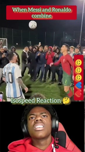 Isospeed reaction towards Ronaldo and Messi combination.