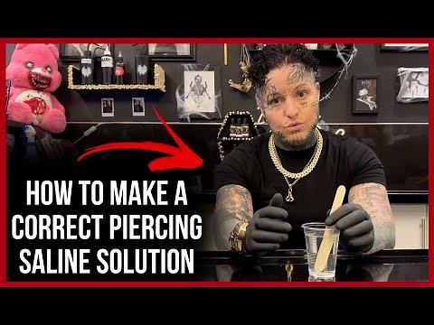 How to Make a Correct Piercing Saline Solution | Piercing Aftercare