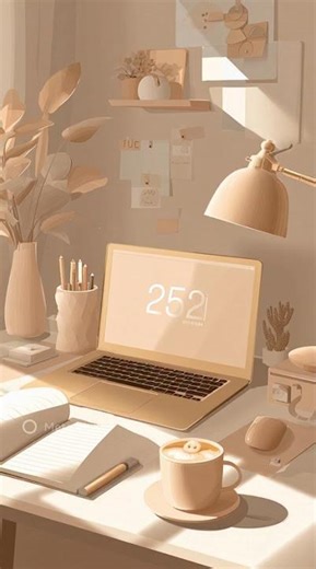 Aesthetic Desk Cartoon – Relaxing Mini #animation