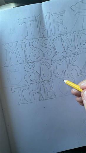 Illustrating my book cover 👀 #missingsocktheory