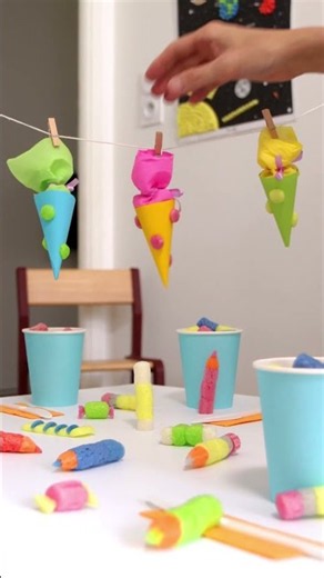 DIY-Deko für die Einschulung mit Playmais