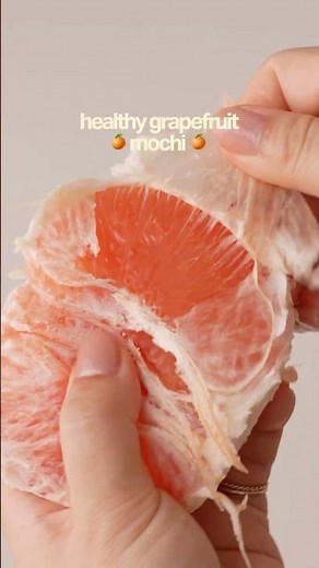 Healthy rice paper grapefruit mochi recipe, easy quick weight loss dessert