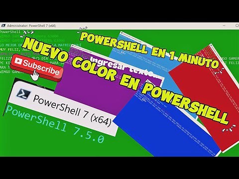 ¡NO MÁS PowerShell Aburrido! Cámbiale el Color en 1 Minuto) ¡Cambia el Color de PowerShell en 1 Min