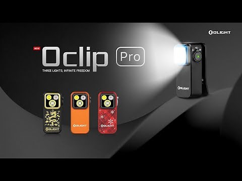 Olight Oclip Pro Compact LED Clip Light with Floodlight & Spotlight & Red light