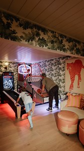 Basement tour! This becomes the hot spot as the weather gets colder and we aren’t outside as much. 11 things we love the most down here! We have 8’ ceilings and our home was built in the 70’s so we tried to keep it light, bright and fun! 🤍Comment BASEMENT for sources 🤍 | Nesting with Grace