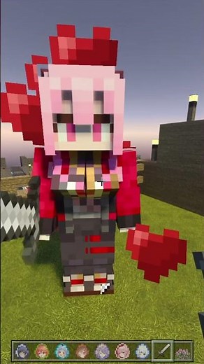 giving sword to my waifu (minecraft hololive mods)