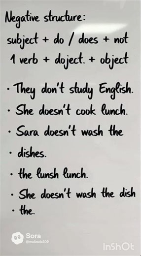 present Simple structure.