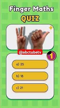 Finger Math Quiz / Count Number With Fingers Quiz #fingermath #abacus #maths #abctubetv