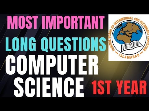 Most Important Long Questions 1st Year Computer Science Federal Board Guess 💯 | CS Guess 1st Year
