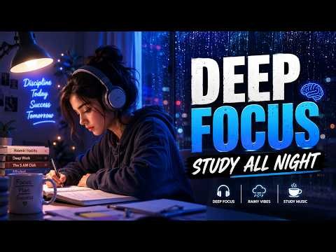 24/7 Deep Focus Study Music 📚 | Brain Power, Concentration & Relaxing Beats