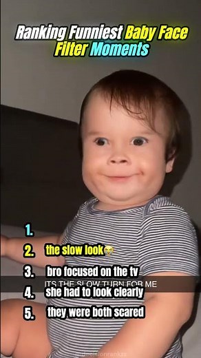 Ranking Funniest Baby Face Filter Moments😭