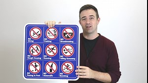 SmartSign 18 x 24 inch “Danger - Falling Rock Zone” OSHA Metal Sign, 80 mil Laminated Rustproof Aluminum, Red, Black and White