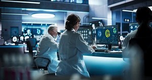 Back View Diverse Scientists Working Medical Stock Footage Video (100% Royalty-free) 1110879545 | Shutterstock