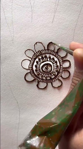 Round Circle Back Hand Mehndi Design 🔵 | Stylish Mandala Mehendi | Trending 2025