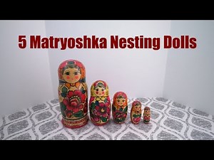 My Nesting Doll Collection #0039 – Russian Matryoshka (5 Dolls Total)