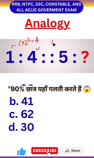 🔥 Analogy Reasoning Trick in Hindi | SSC CGL, CHSL, RRB NTPC, RRB JE #shorts #reasoning