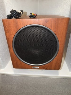 Rare CHERRY Polk Audio PSW110 110V 10" Powered Subwoofer! See Video! | eBay