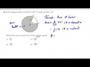 How to Calculate the Area of a Sector Geometry Common Core