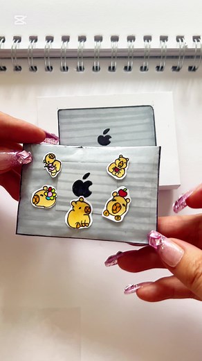 Create Mini Paper Squishy Capybara Stickers