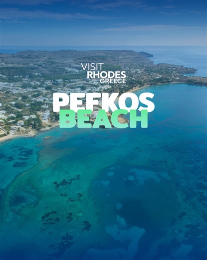 🌊 Crystal waters. Soft sand. Endless calm. Pefkos Beach — a peaceful retreat where the sea meets serenity. The kind of place you never want to leave. 💙 Have you discovered this side of Rhodes yet? 📍Pefkos Beach, Rhodes #VisitRhodes #Rhodes #VisitYourRhodes #PefkosBeach #RhodesBeaches #GreekIslands #AegeanVibes #SummerEscape #DiscoverRhodes #IslandLife | Visit Rhodes - Tourism Page