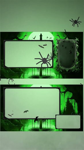 Animated Green Horror Overlays | Haunted Stream Design Pack