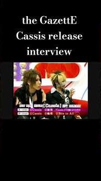 the GazettE- Cassis release #rock #jrock #thegazette #japanesemusic #shorts #band #japan