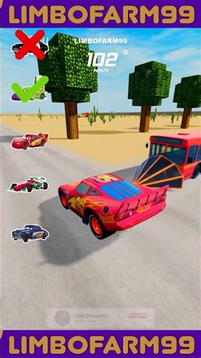 Pixar Cars vs Rocket Bus