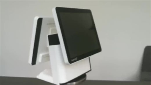 Full Flat Double 15 Screen POS Point of Sale Display System Waterproof POS System for Restaurant POS Software