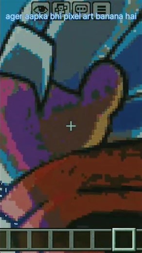 i build KGF fire pixel art in Minecraft in Hindi #minecraftpixelart #shorts #pixelart