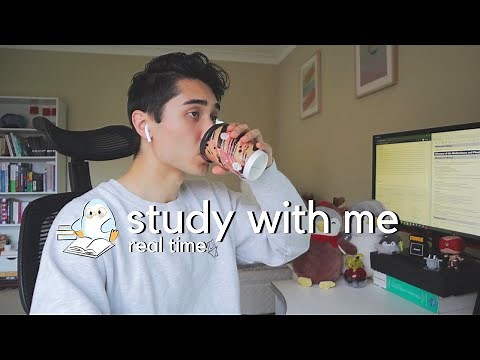 4 HOUR Study With Me (no music) | Real Time Pomodoro [50/10]