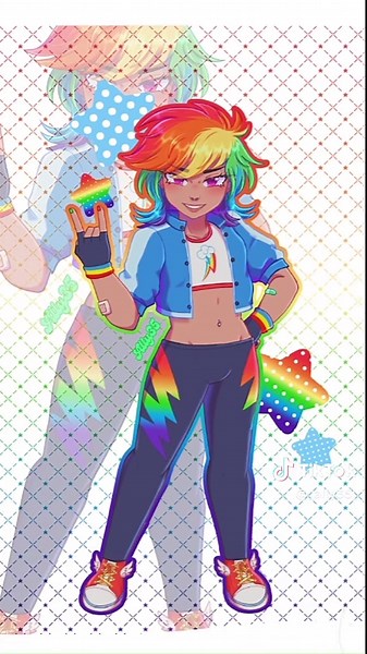Rainbow Dash: Versión Humanizada de MLP