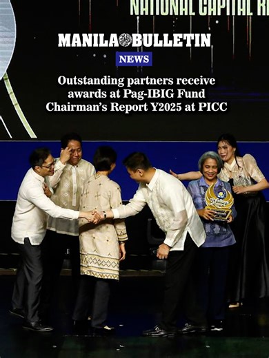 Developers, partner-employers, and key stakeholders receive awards during the Pag-IBIG Fund Chairman’s Report for Y2025 on Friday, Feb. 27, 2026, at the Philippine International Convention Center (PICC). Anchored on the theme “Isang Pag-IBIG: Susi sa Bagong Bukas,” the event recognizes outstanding partners for their contributions to providing accessible housing and social benefits to Filipino members nationwide.(via John Louie Abrina | MB) #MBNews #ManilaBulletin #News #NewsPH