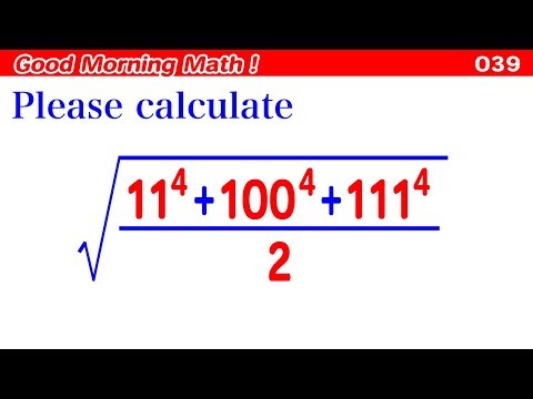 Good Morning Math! 039〜Numerical calculation