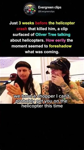 Oliver Tree’s Eerie Helicopter Conversation 😳💔 #shorts
